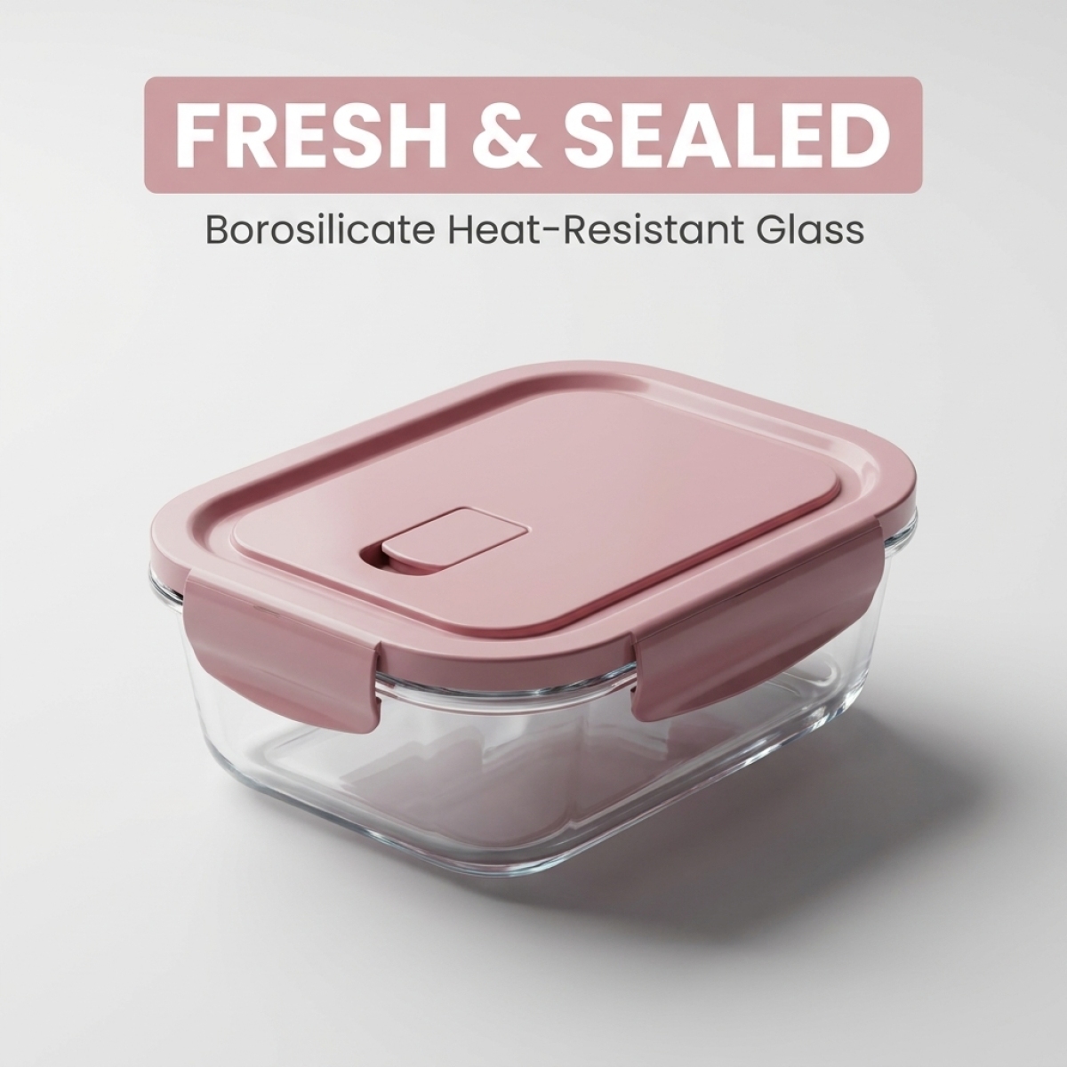Meal Prep Jars With Lids - Airtight Glass Food Storage Containers with