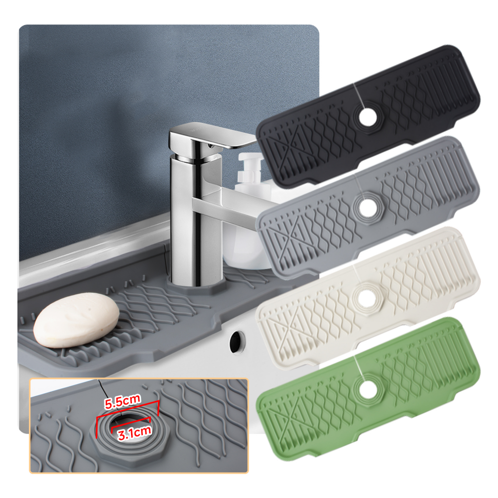Meal Prep Chef - Non-slip silicone kitchen drain mat, suitable