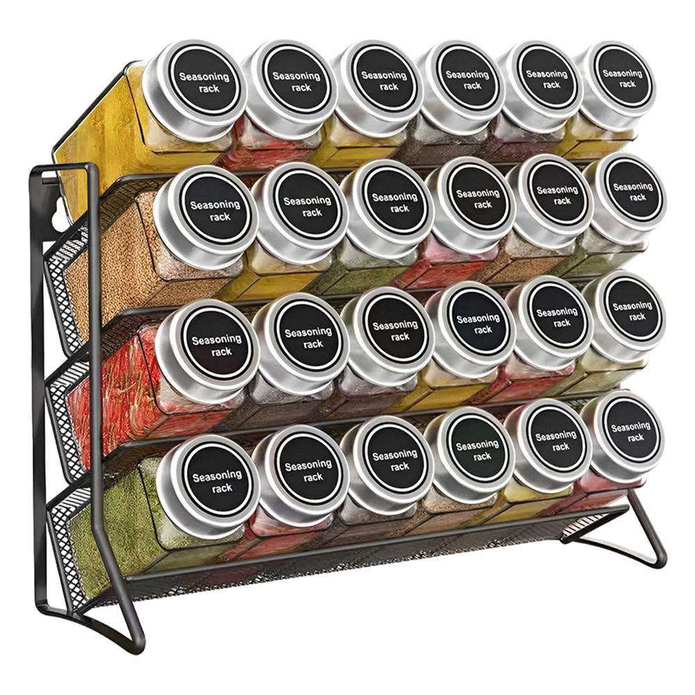 4 Tier Cupboard Storage Shelf  - Spice Jar Labels 评论和价格