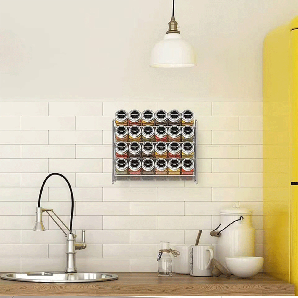 4 Tier Cupboard Storage Shelf  - Spice Jar Labels 评论和价格