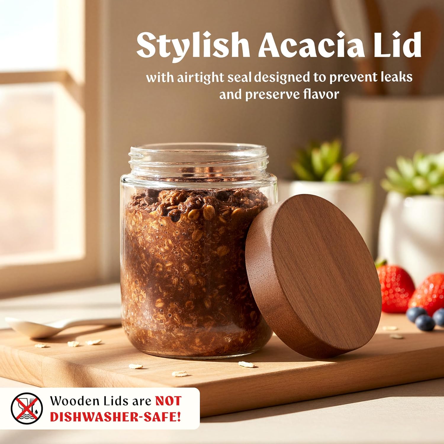 Overnight Oats Containers with - Meal Prep Jars With Lids 评论和价格