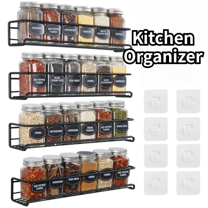 2PCS Kitchen Spice Rack Metal  - Spice Jar Labels 评论和价格