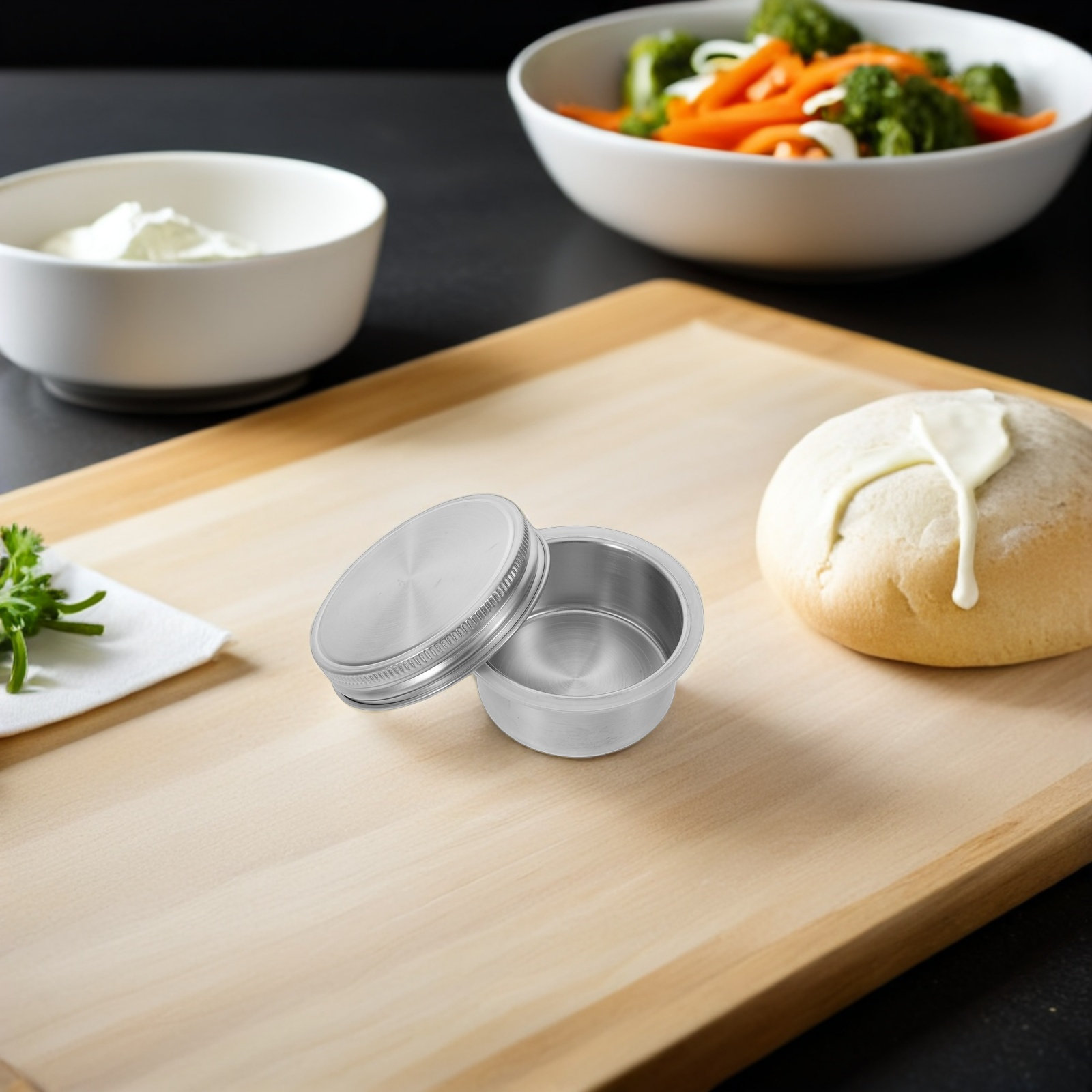 Mason Jar Divider Cup Stainles - Meal Prep Jars With Lids 评论和价格