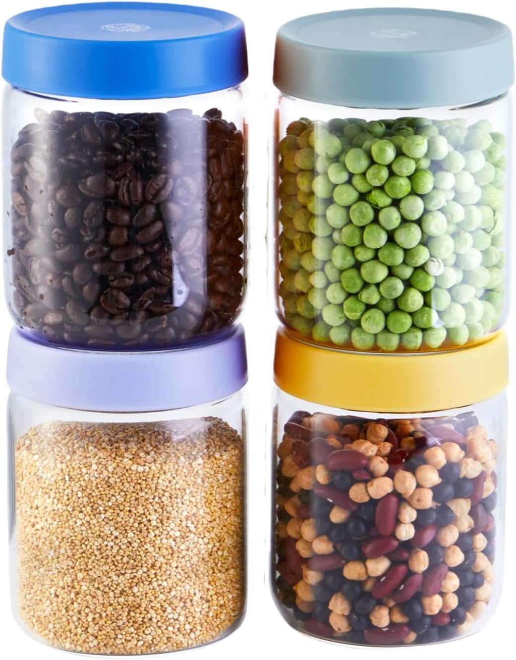 Premium 16oz Borosilicate Glas - Meal Prep Jars With Lids 评论和价格