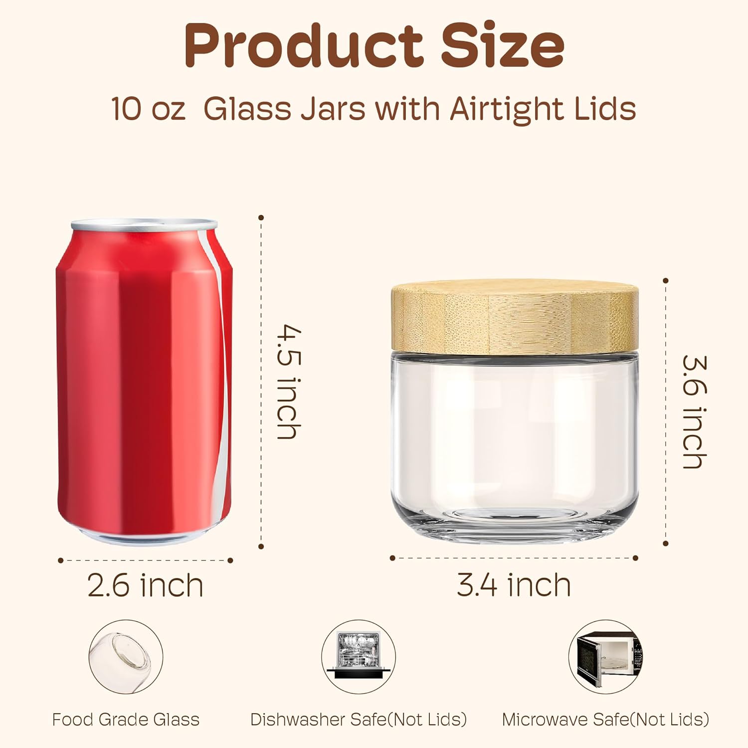4 Pack 10oz Overnight Oats Con - Meal Prep Jars With Lids 评论和价格