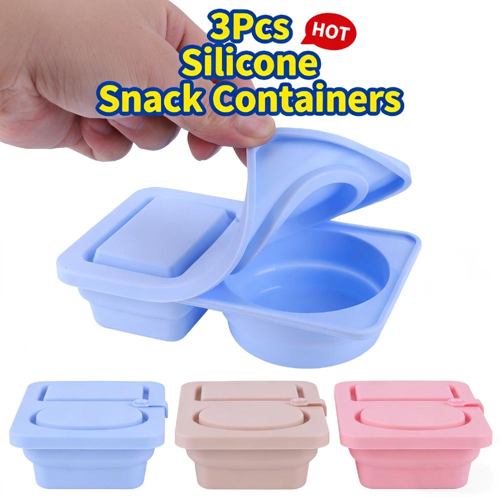 3Pcs Multi-Function 2 Grid Con - Meal Prep Jars With Lids 评论和价格
