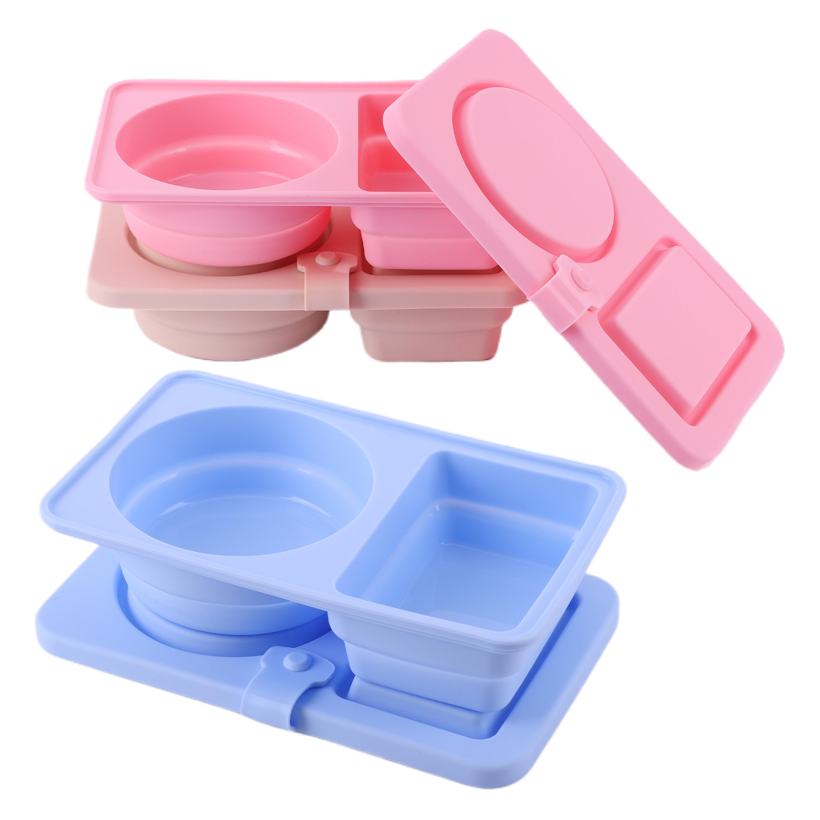 3Pcs Multi-Function 2 Grid Con - Meal Prep Jars With Lids 评论和价格