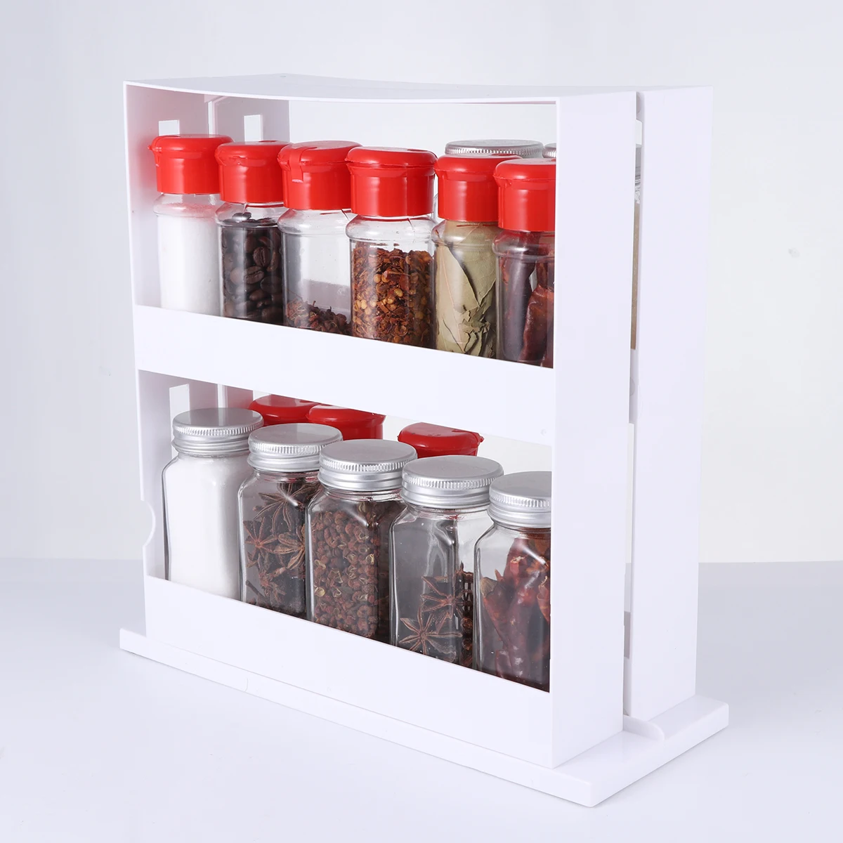 2 Layer Kitchen Storage Slide  - Spice Jar Labels 评论和价格
