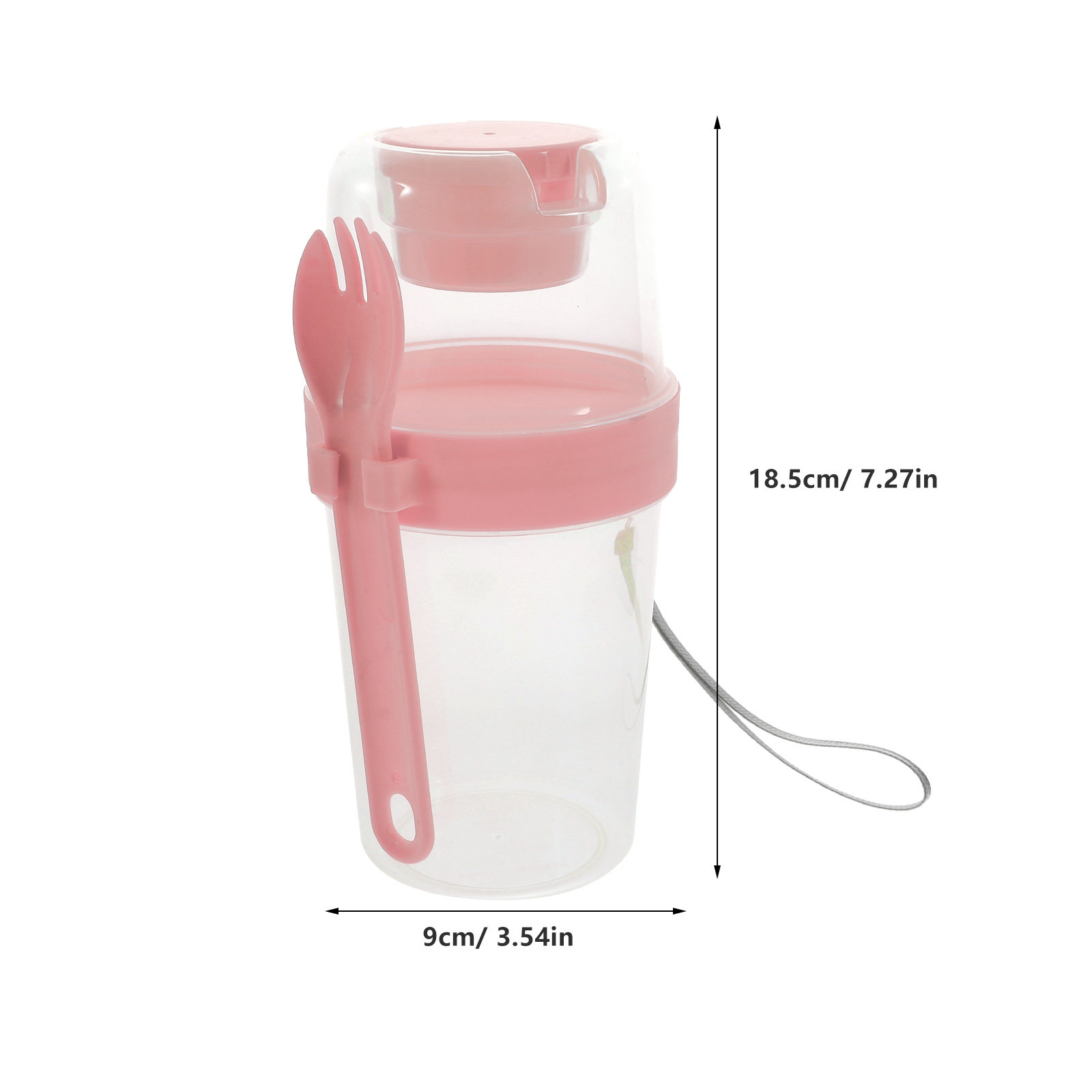 1Set Double-Layer Portable Sal - Meal Prep Jars With Lids 评论和价格