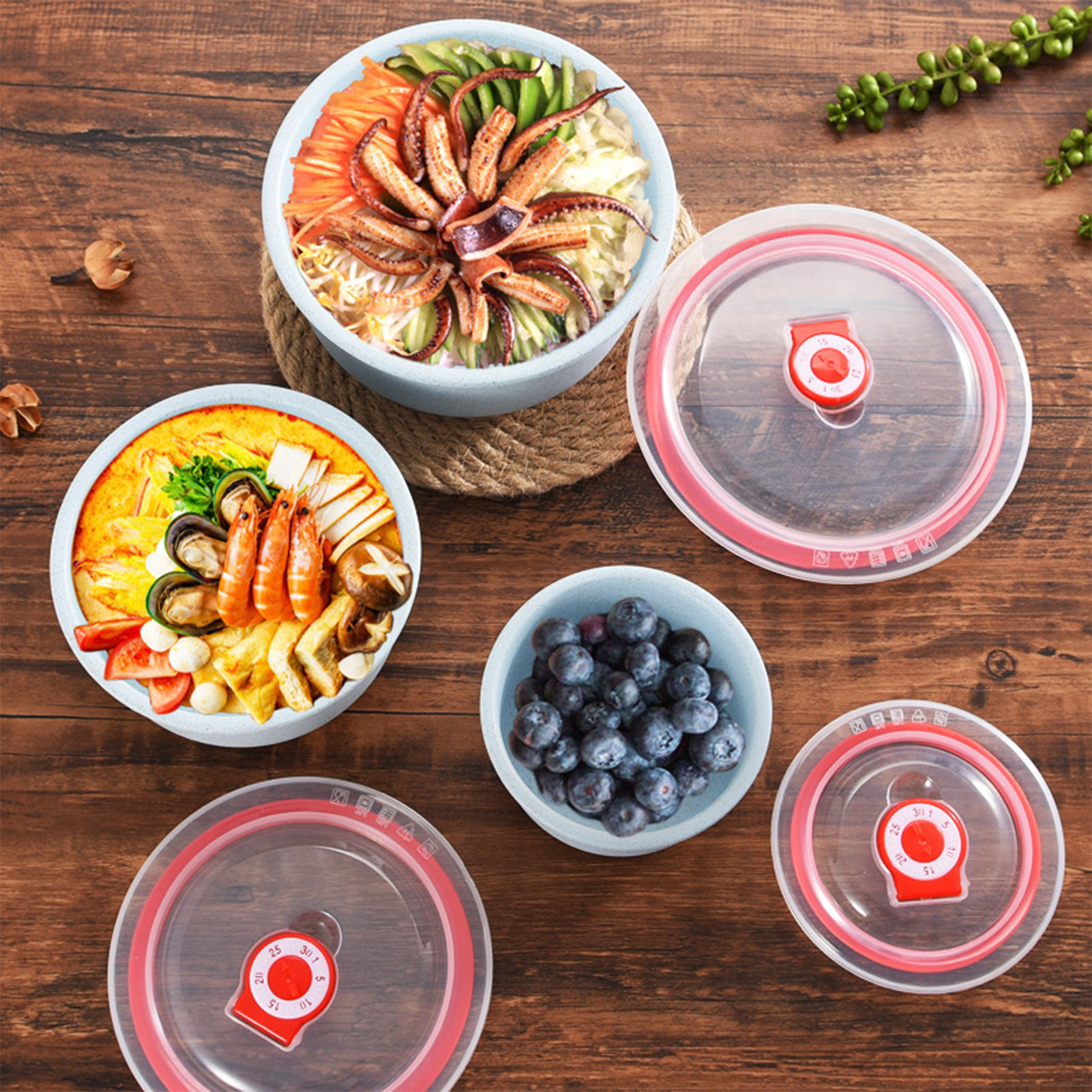 3pcs Food Storage Containers B - Meal Prep Chef 评论和价格