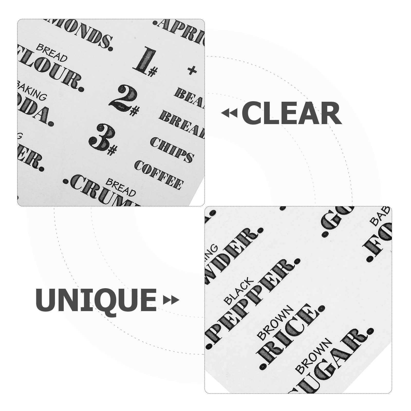 6 Sheets Waterproof Removable  - Spice Jar Labels 评论和价格