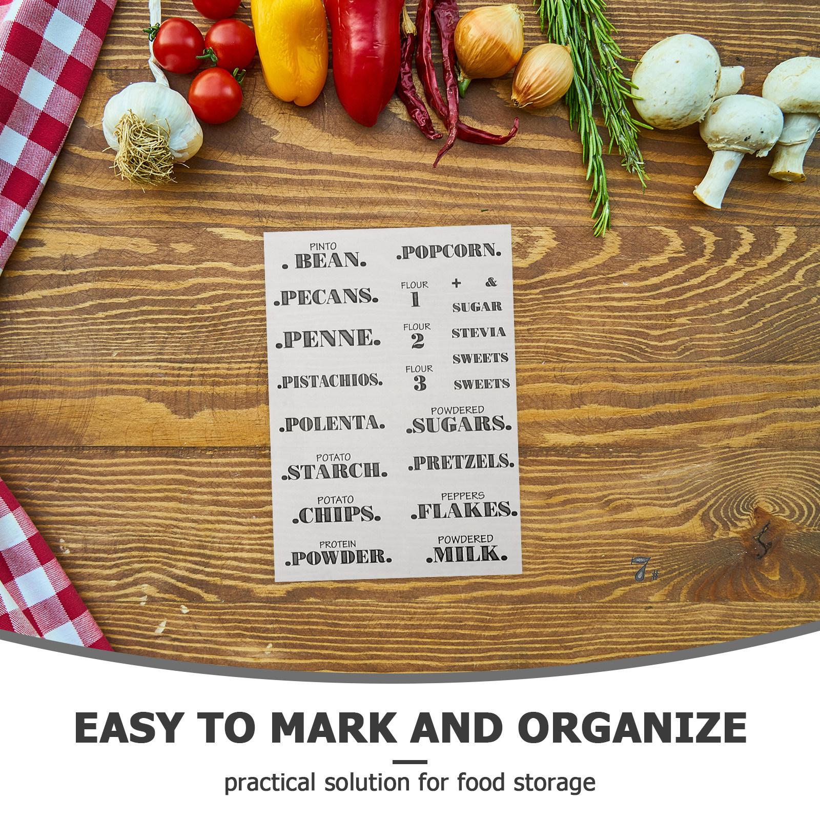 6 Sheets Waterproof Removable  - Spice Jar Labels 评论和价格