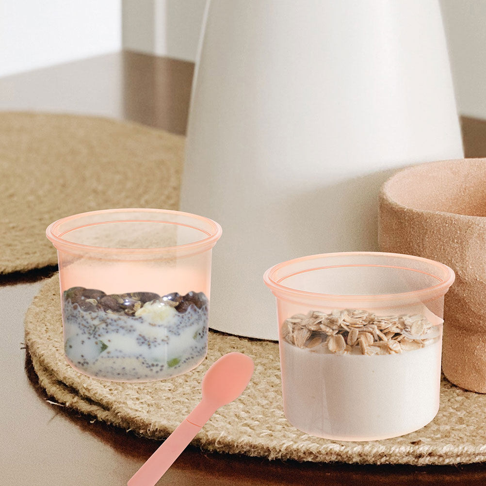 2Pcs Overnight Oats Jars with  - Meal Prep Jars With Lids 评论和价格