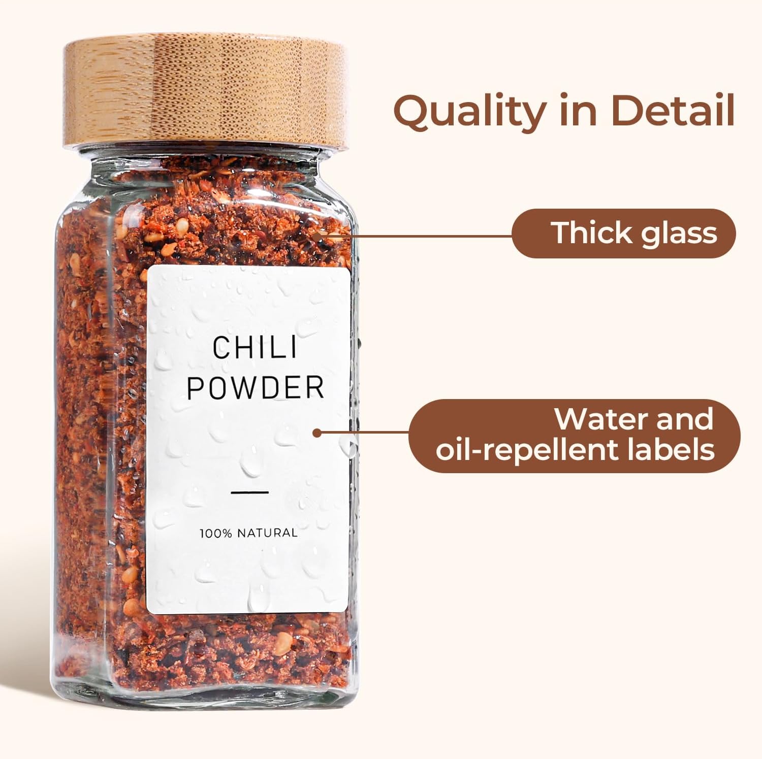 ComSaf 4 oz 6Pcs Glass Spice J - Spice Jar Labels 评论和价格