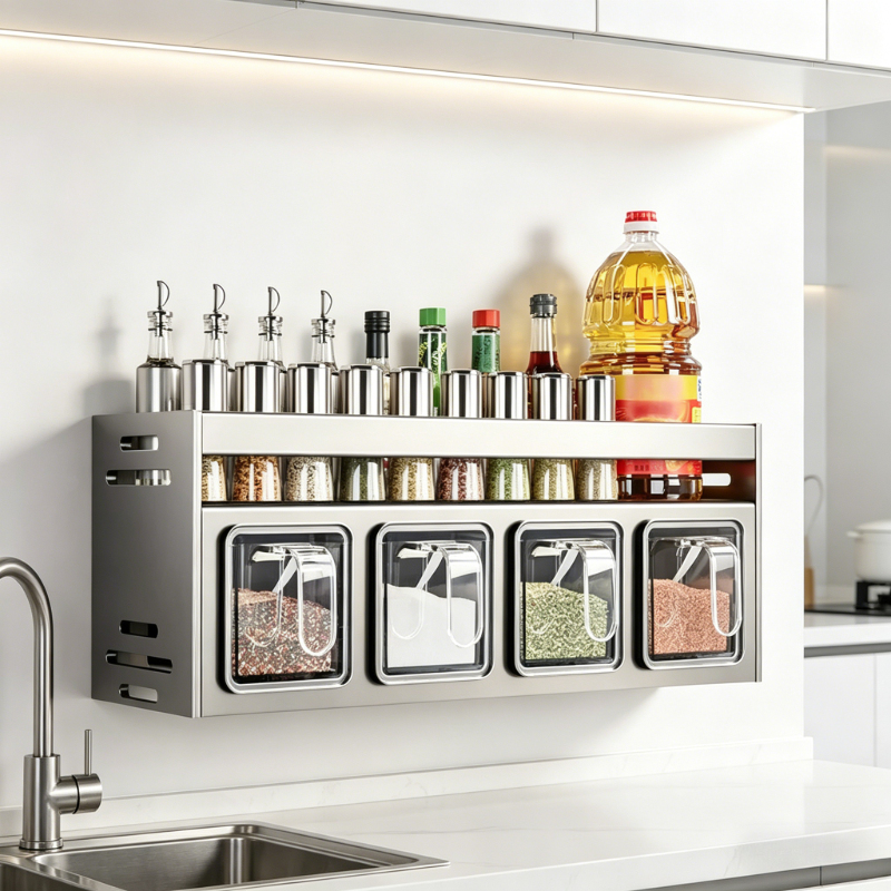 Kitchen wall storage organizer - Spice Jar Labels 评论和价格