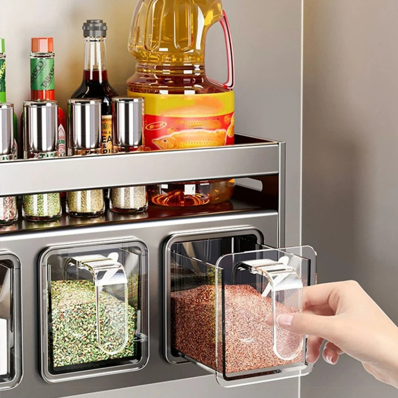 Kitchen wall storage organizer - Spice Jar Labels 评论和价格