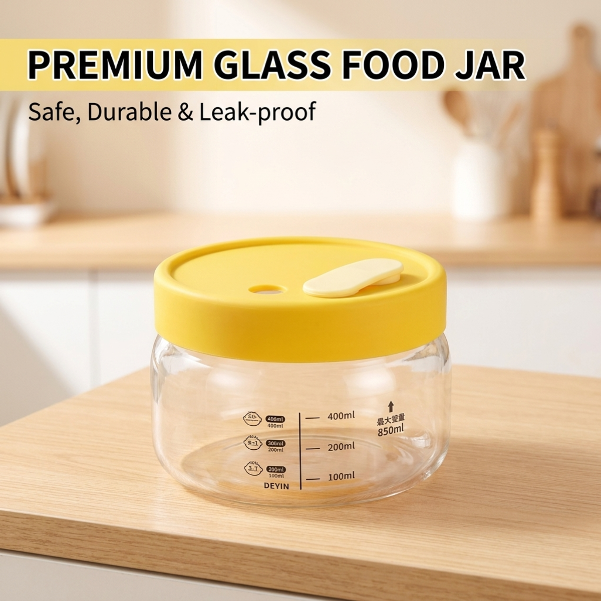 Leakproof Glass Food Storage C - Meal Prep Jars With Lids 评论和价格
