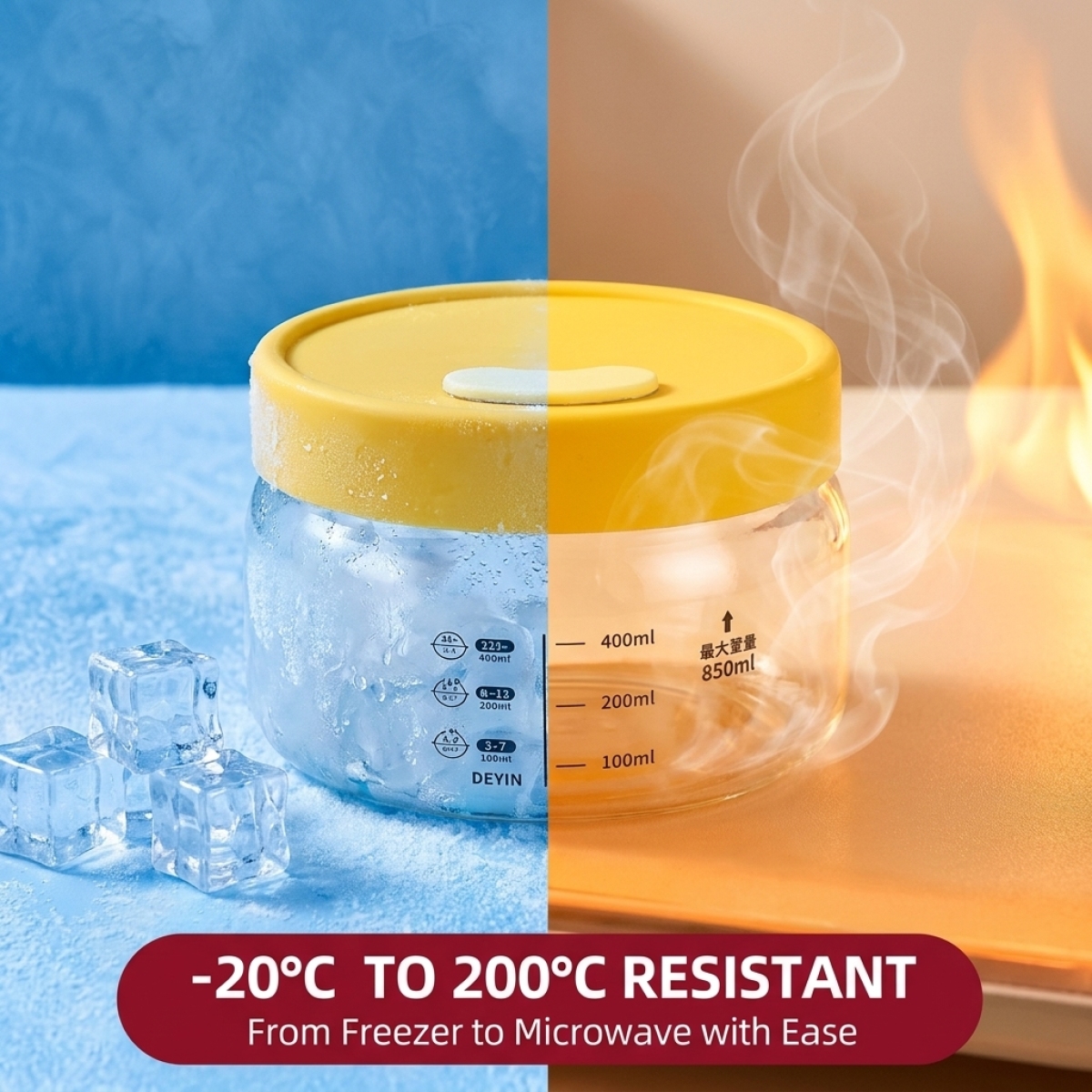Leakproof Glass Food Storage C - Meal Prep Jars With Lids 评论和价格