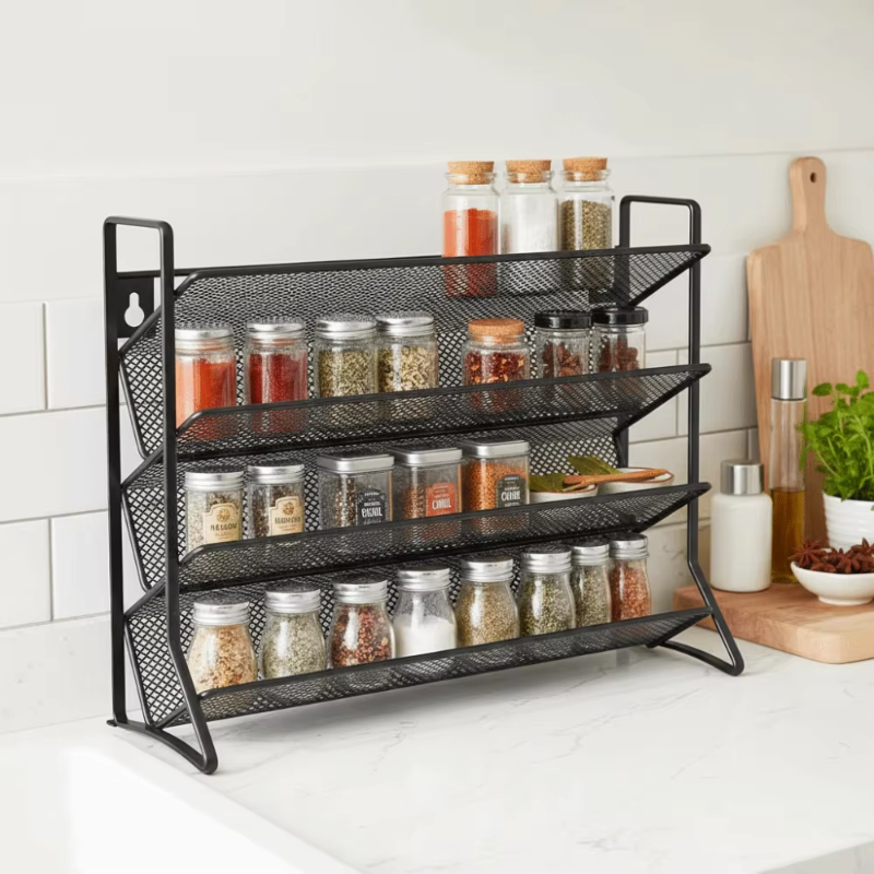 4 Tier Cupboard Storage Shelf  - Spice Jar Labels 评论和价格