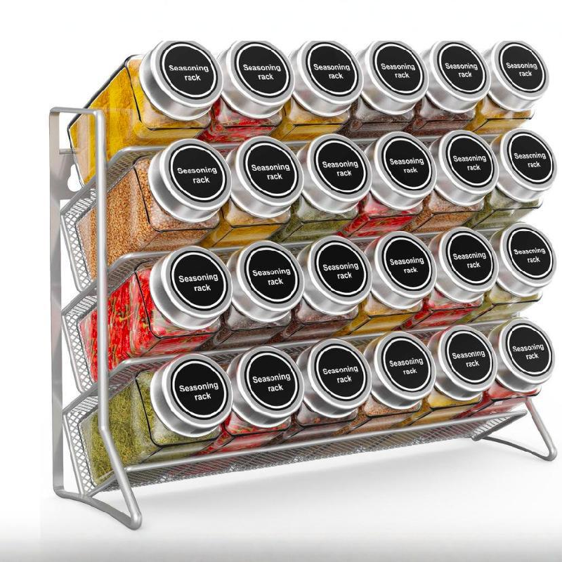 4 Tier Cupboard Storage Shelf  - Spice Jar Labels 评论和价格
