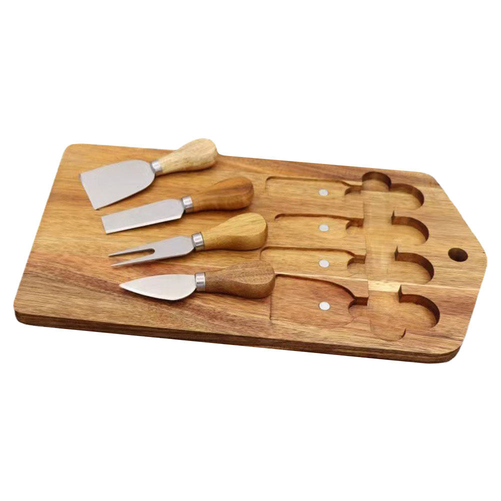 1Set Wood Cheese Board Set Han - Meal Prep Simple 评论和价格