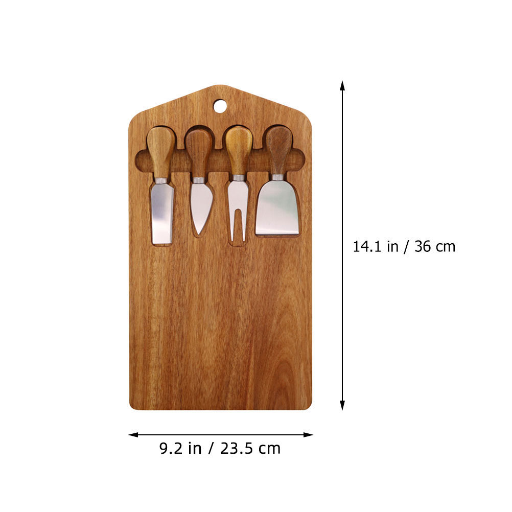 1Set Wood Cheese Board Set Han - Meal Prep Simple 评论和价格