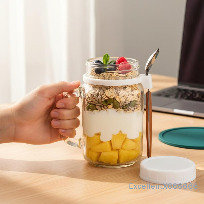 500ml Glass Container for Over - Meal Prep Jars With Lids 评论和价格