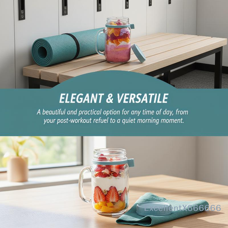 500ml Glass Container for Over - Meal Prep Jars With Lids 评论和价格