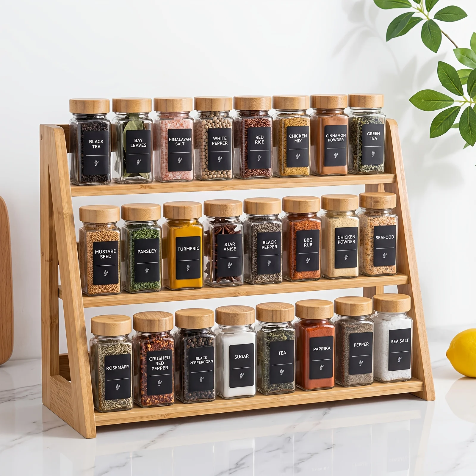 DDHOME 24pcs 4oz Square Spice  - Spice Jar Labels 评论和价格