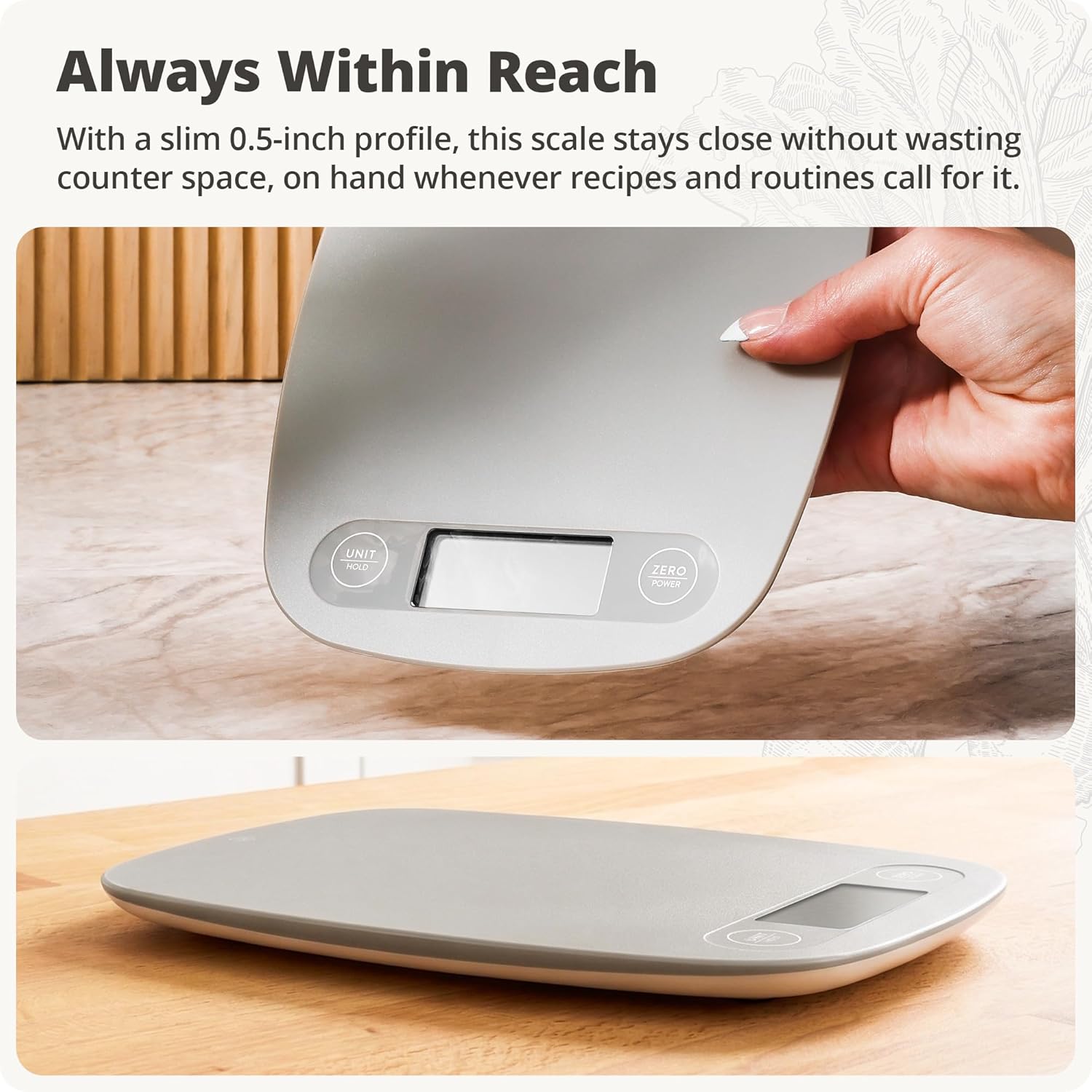 Digital Kitchen Scale with 1g  - Meal Prep Quick And Easy 评论和价格