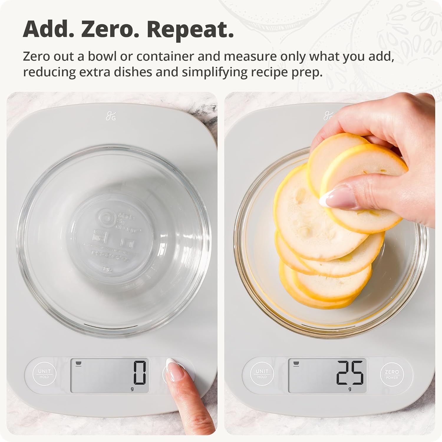 Digital Kitchen Scale with 1g  - Meal Prep Quick And Easy 评论和价格