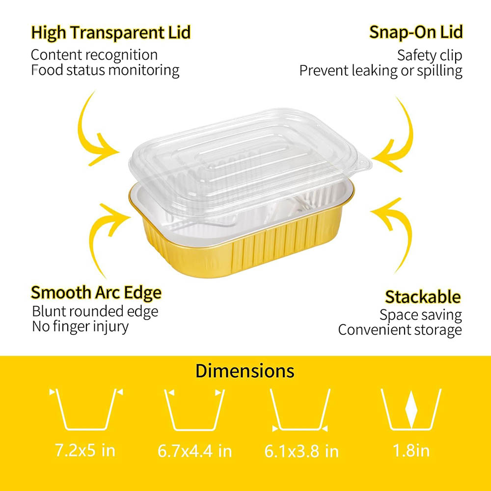 Small Aluminum Pans with Lids  - Meal Prep Jars With Lids 评论和价格