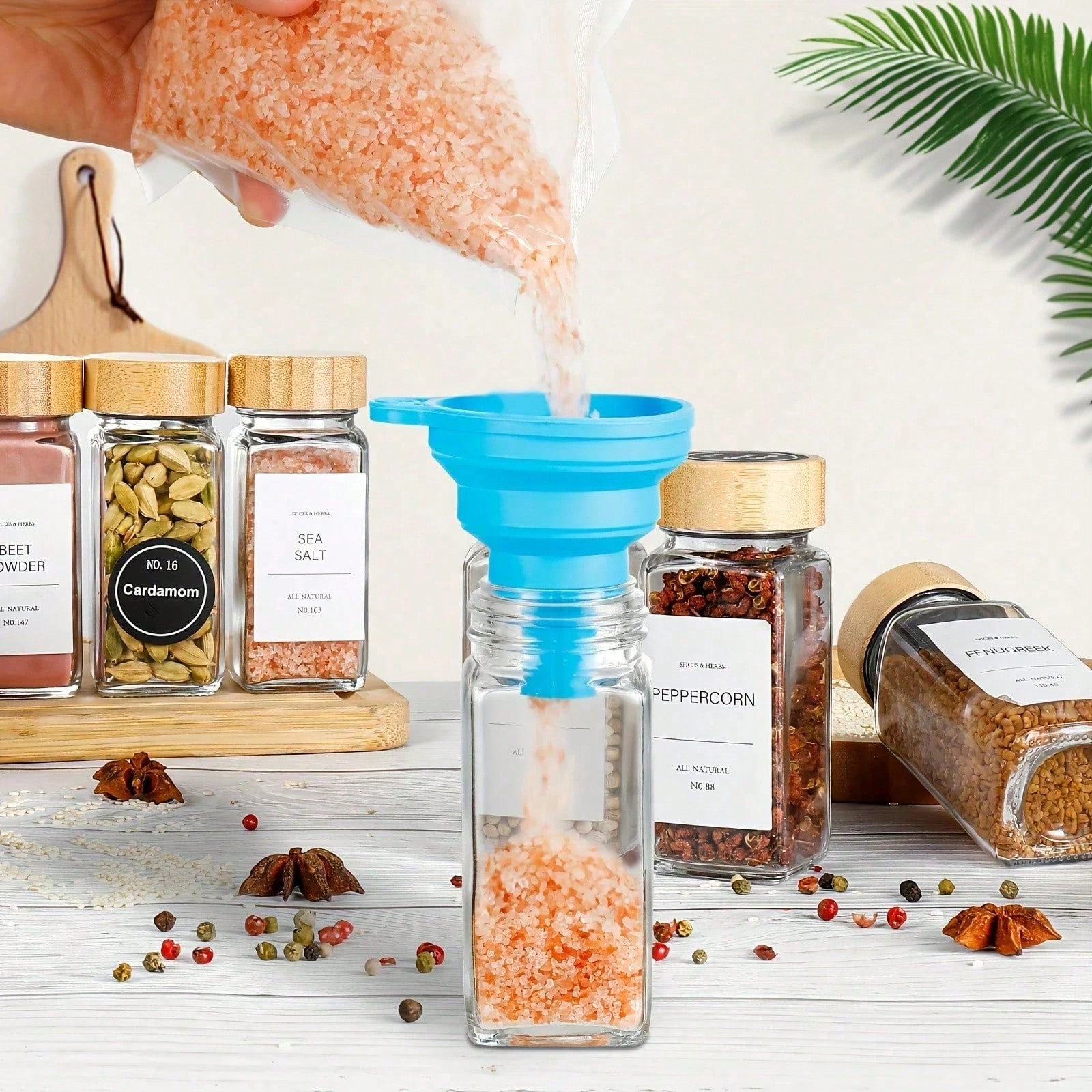 Spice Jars With Label 12 Pcs,S - Spice Jar Labels 评论和价格