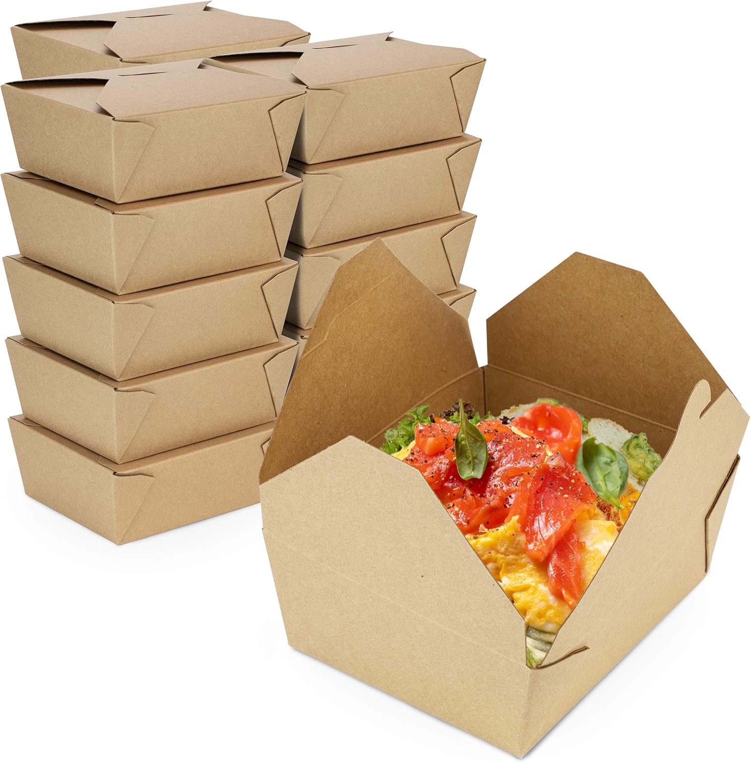48 oz Paper Take Out Container - Meal Prep Restaurant 评论和价格