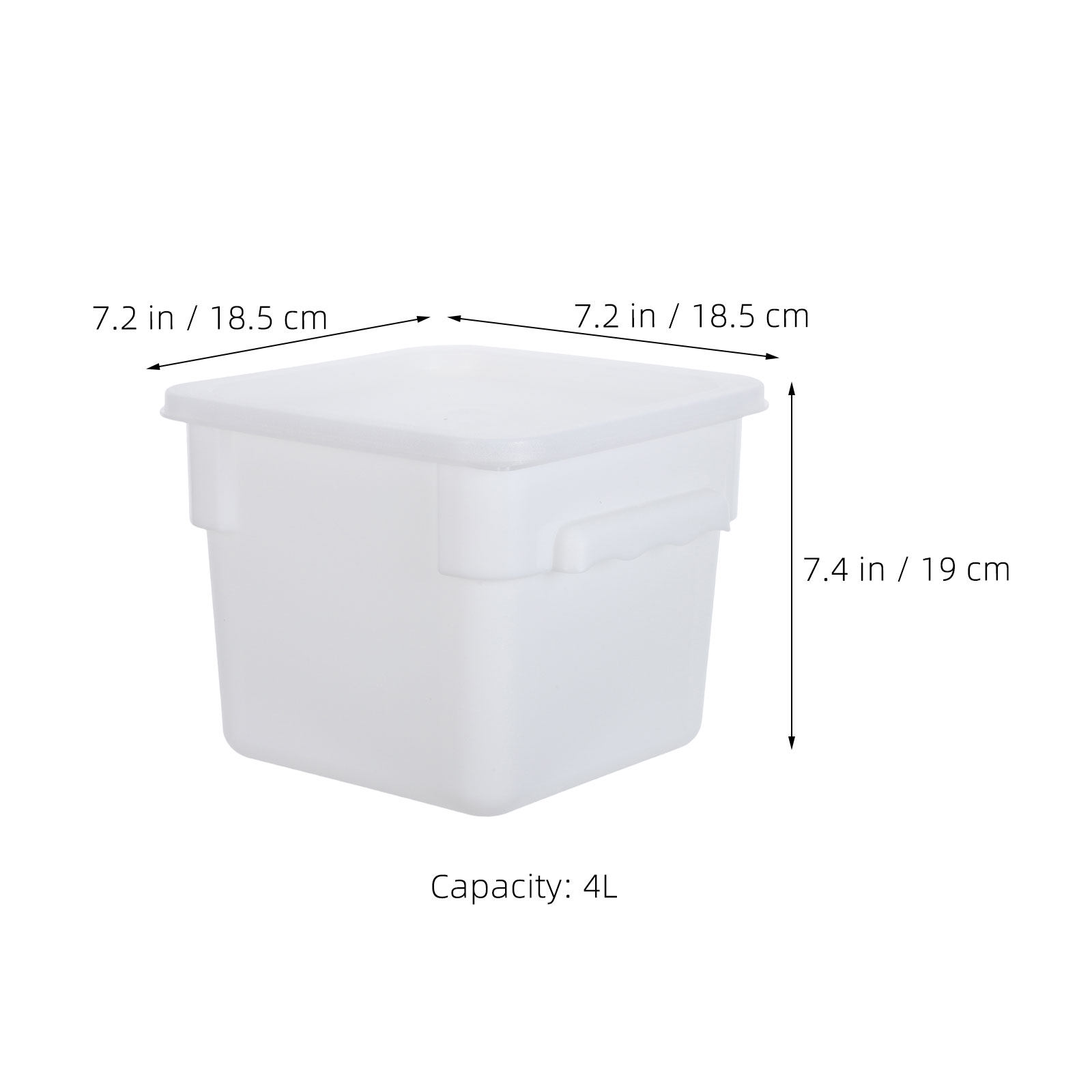 4L Stackable Rectangular White - Meal Prep Restaurant 评论和价格