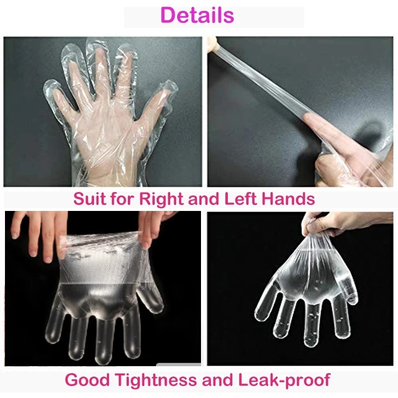 Clear Disposable Gloves Transp - Meal Prep Chef 评论和价格